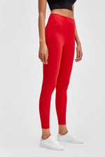 Load image into Gallery viewer, Wide Seamless Band Waist Sports Leggings
