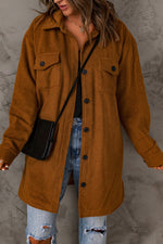 Load image into Gallery viewer, Thick Button Down Jacket with Pockets
