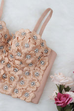 Load image into Gallery viewer, Flower Embellishment Bustier
