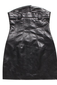 Solid Suit Leather Dress Set