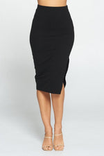 Load image into Gallery viewer, Side Slit Midi Skirt
