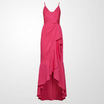 Load image into Gallery viewer, Faux Wrap Ruched Ruffle Dress

