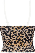 Load image into Gallery viewer, Leopard Print Zip Front Bustier
