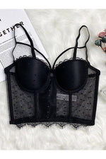 Load image into Gallery viewer, Mesh Bustier Eyelash Lace Trim

