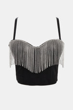 Load image into Gallery viewer, Rhinestone Fringe Bustier
