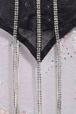 Load image into Gallery viewer, Lace Under-Bust Corset Rhinestone Details

