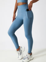 Load image into Gallery viewer, Breathable Sports Leggings with Pockets
