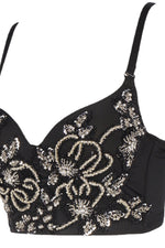 Load image into Gallery viewer, Floral Adjustable Strap Beaded Bustier
