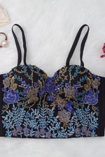 Load image into Gallery viewer, Beaded Floral Bustier
