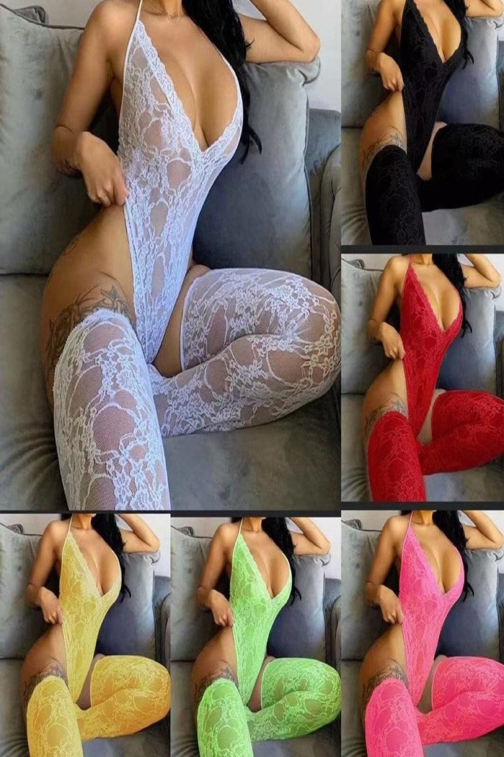 Bodysuits Transparent Lace