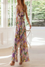 Load image into Gallery viewer, Summer Sleeveless Flower Print Jumpsuit
