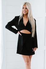 Load image into Gallery viewer, Ready Roll Cutout Blazer Dress
