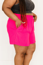 Load image into Gallery viewer, Breezy Airy Flowing Summer Shorts in Fuchsia

