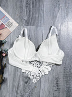 Load image into Gallery viewer, Rhinestone Spliced Lace Pointed Hem Bustier
