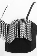 Load image into Gallery viewer, Rhinestone Fringe Bustier

