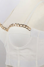 Load image into Gallery viewer, Demi Chain Trim Bustier
