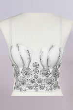 Load image into Gallery viewer, Floral Beaded Bustier
