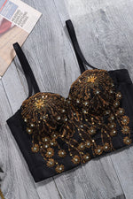 Load image into Gallery viewer, Beaded and Sequined Bustier
