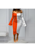 Load image into Gallery viewer, New Arrivals Sexy Women Flare Sleeve Off Shoulder Bodycon Summer White Dress
