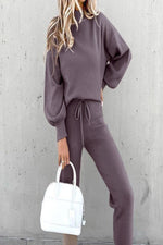 Load image into Gallery viewer, Turtleneck Pullover and Pencil Pants Set
