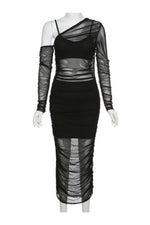 Load image into Gallery viewer, Mesh See Women Dress Sexy Piece Set
