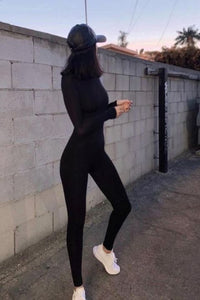 Jumpsuit Streetwear Long Sleeve Bodycon