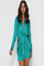 Load image into Gallery viewer, Mini Silk Summer Waist Tie Dress
